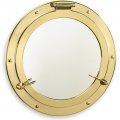 Hublot-miroir en laiton avec un diamètre de 37 cm